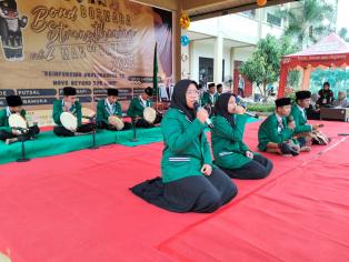 Tim Hadroh SMPN 53 Batam mengikuti perlombaan di BOSMABA MAN Batam 2023